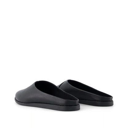 Womens Amelia Mule Black Faux Leather