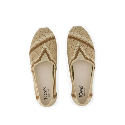 Womens Alpargata Classic Almond Crochet