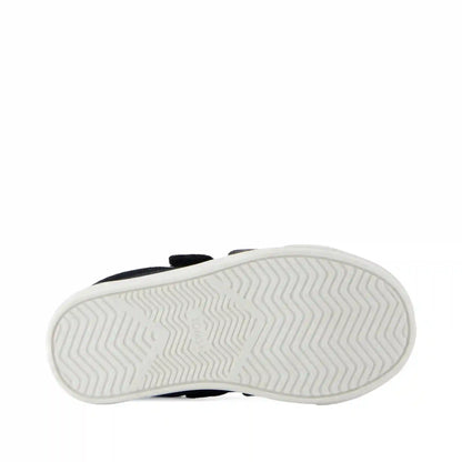 Cruz Double Strap Black Heritage Canvas Toddler Sneaker