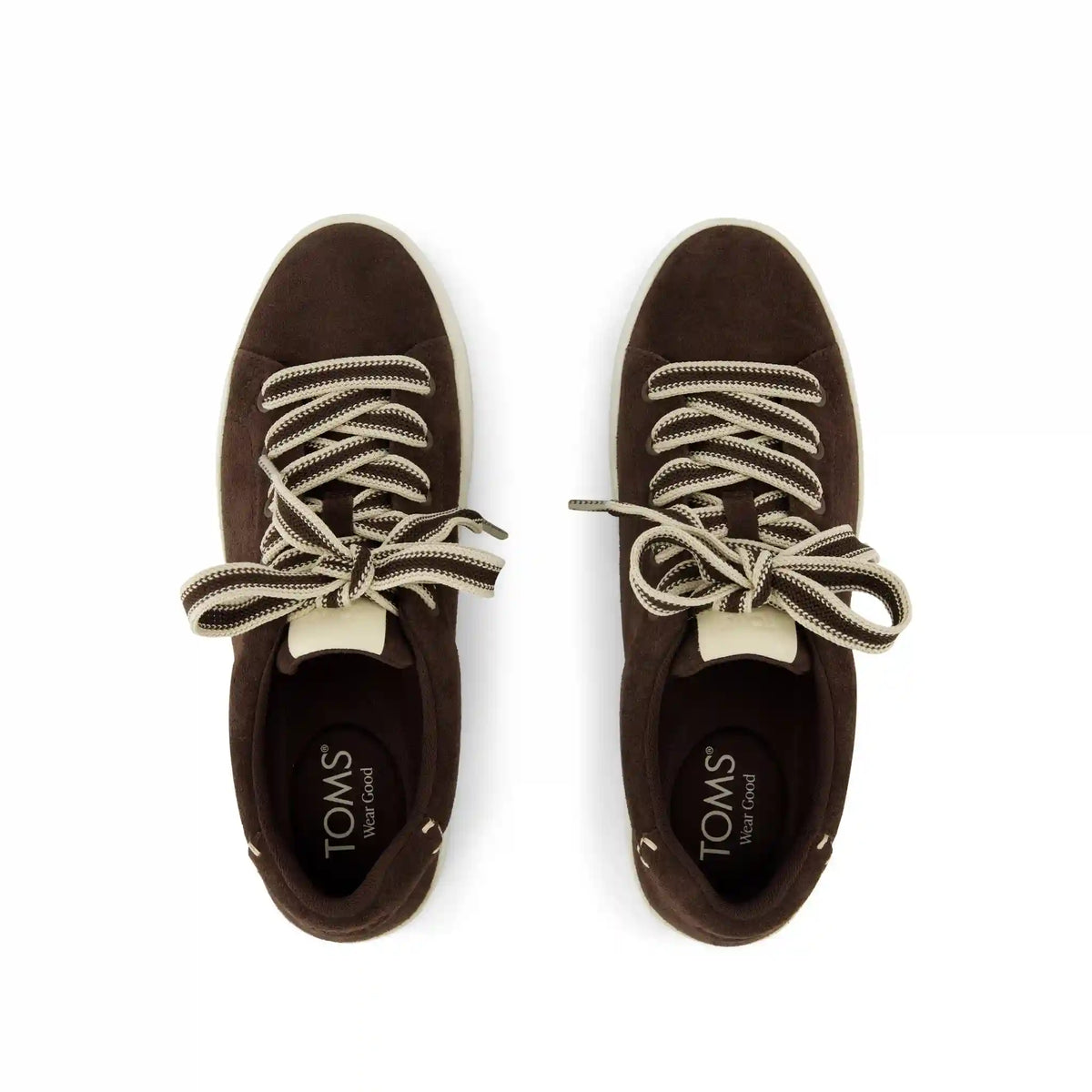 Womens Rea Lace-Up Platform Sneaker Chocolate Brown Suede