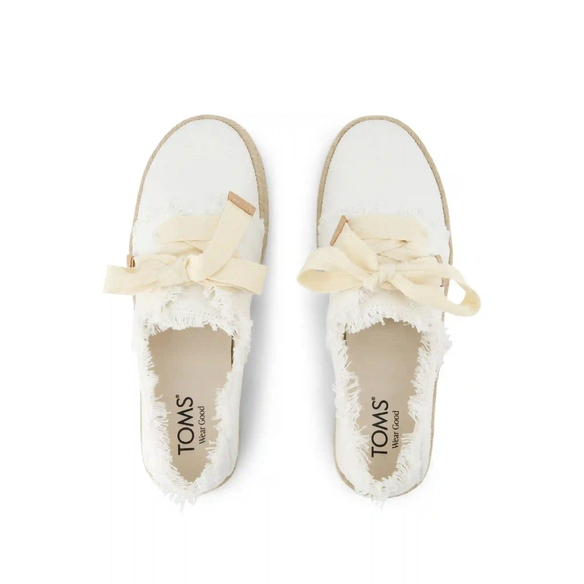Carolina Lace-Up Espadrille White Beachside Woven