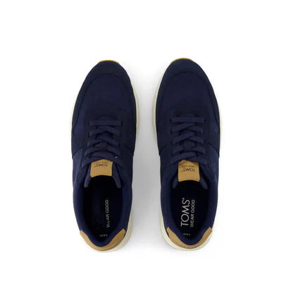 TRVL Lite Retro Runner Navy Water Repellent Sneaker