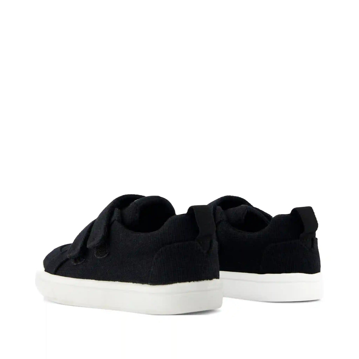 Cruz Double Strap Black Heritage Canvas Toddler Sneaker