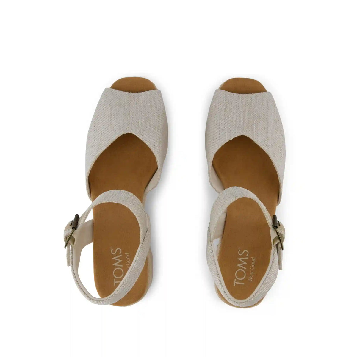 Isla Peep Toe Heeled Sandal Natural Yarn Dye