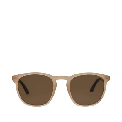 Silas Shiny Oatmilk Traveler Sunglasses