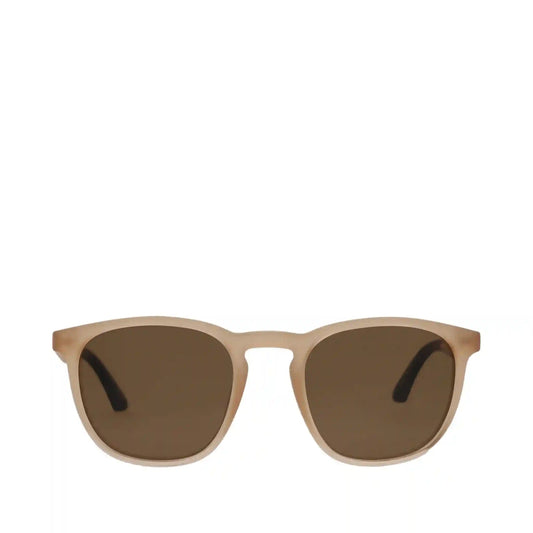 Silas Shiny Oatmilk Traveler Sunglasses