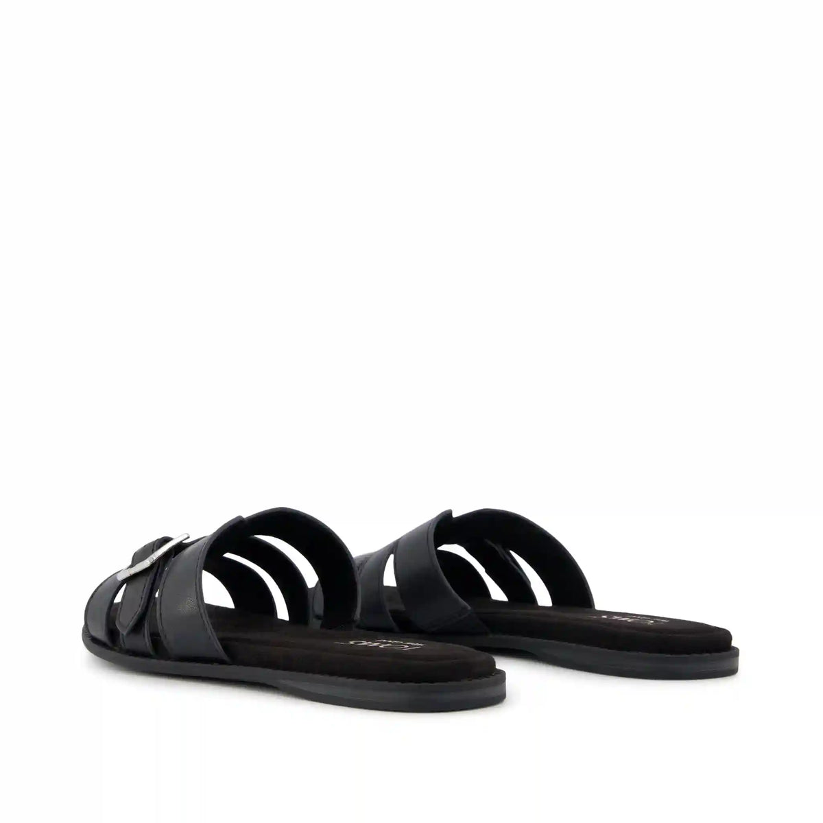 Womens Sol Slide Sandal Black Leather