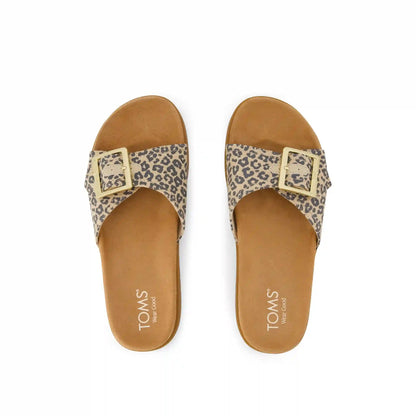 Womens Marin Slide Sandal Leopard Print