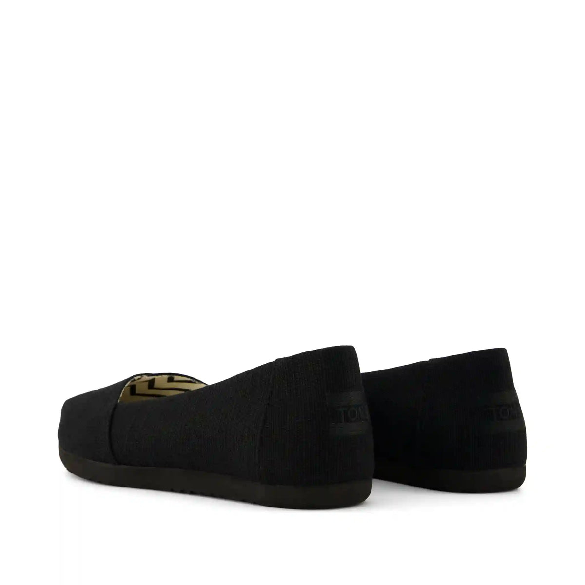 Womens Alpargata Ballet Flat All Black Heritage Canvas