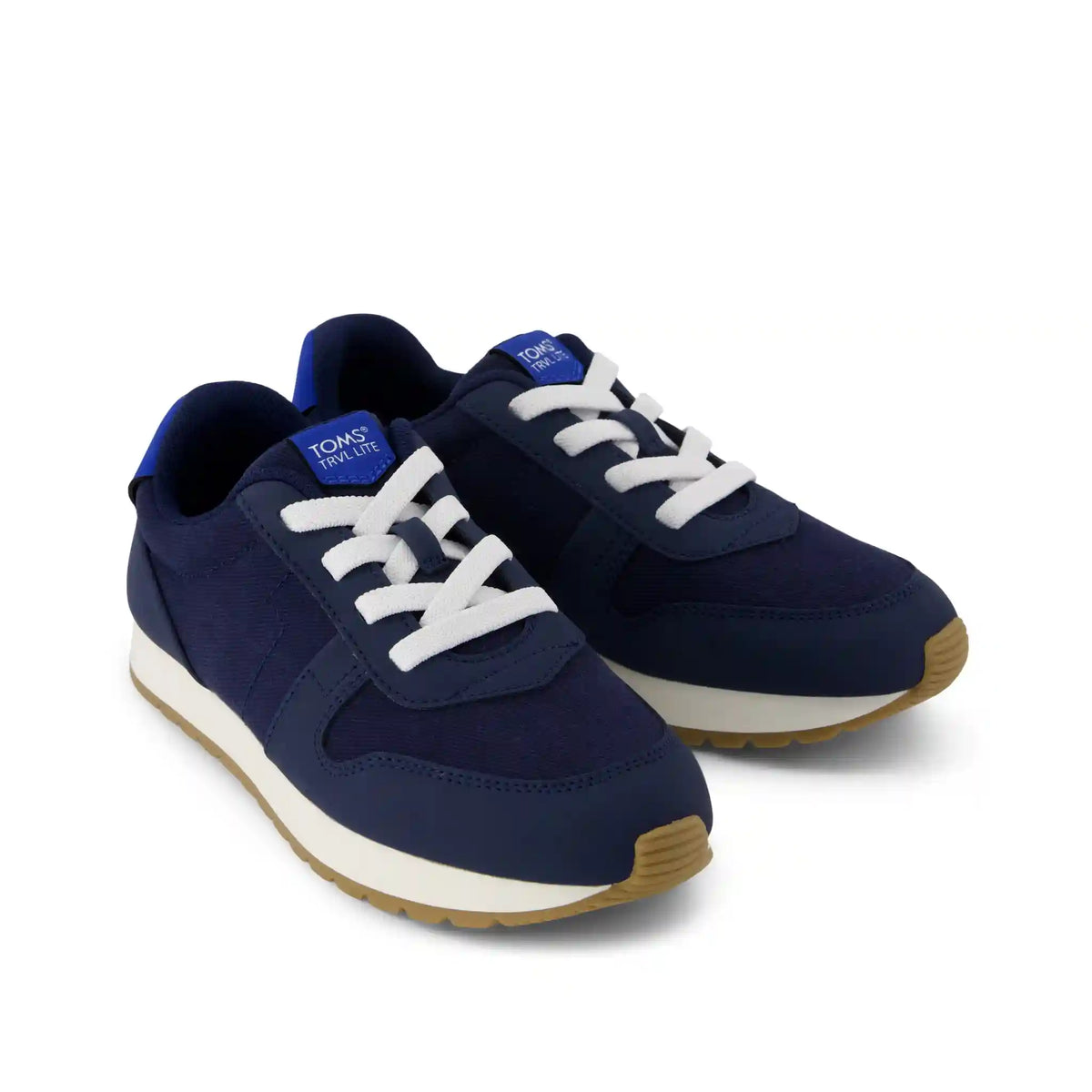 TRVL LITE Retro Runner Kids Sneaker Water Repellent Multi Navy Vintage Twill