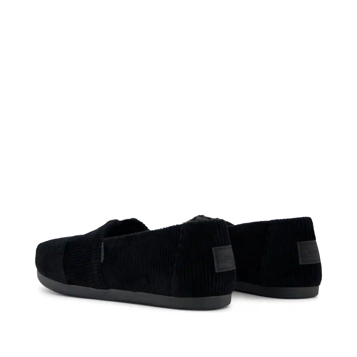 Womens Alpargata Classic Black Velvet Faux Fur