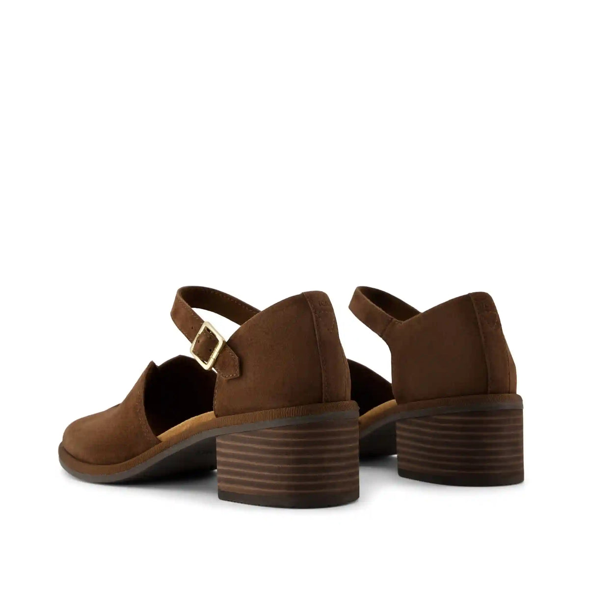 Womens Ines Heel Hot Cocoa Kid Suede