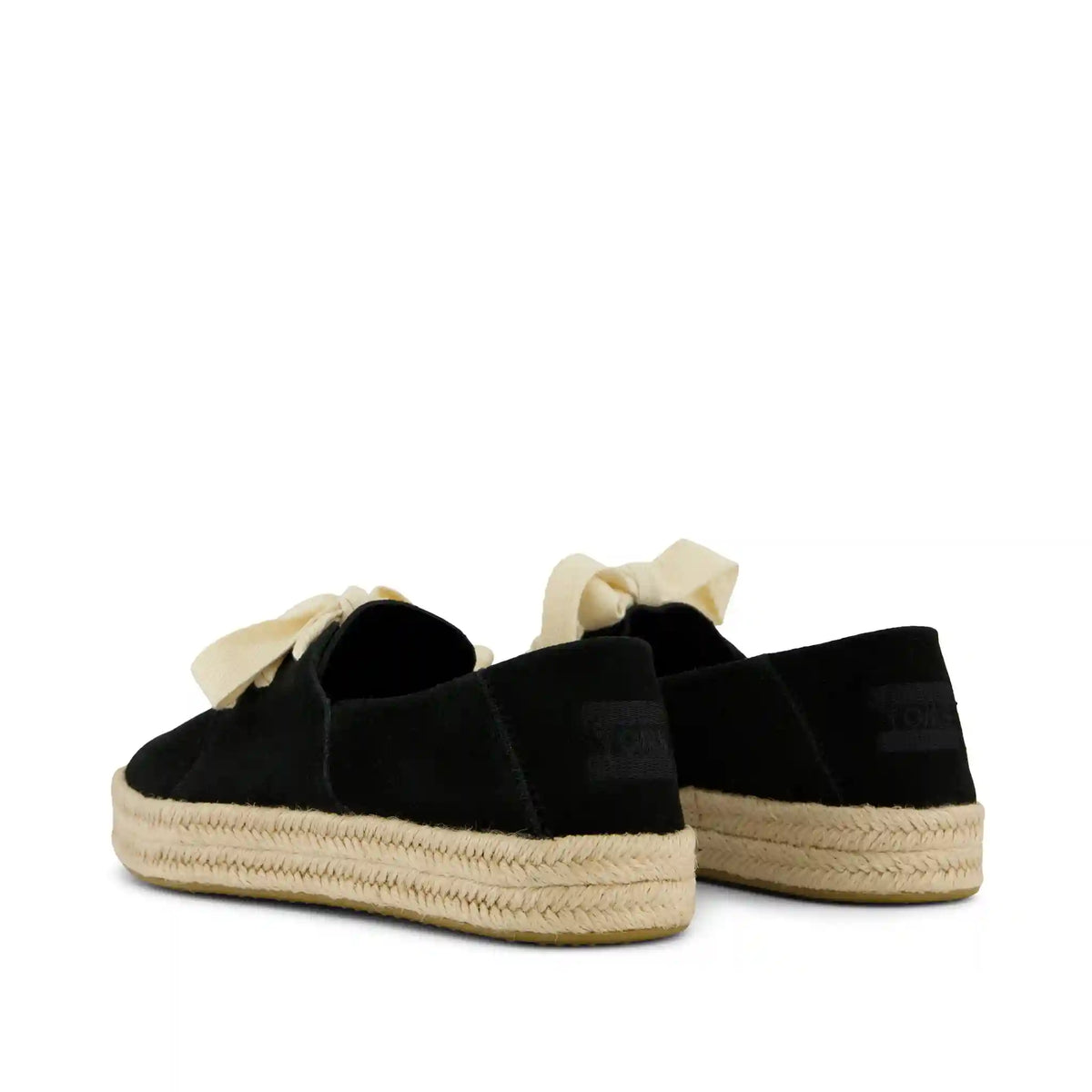 Womens Carolina Lace-Up Espadrille Black Suede
