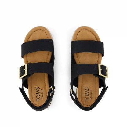 Giana Kids Sandal Black Canvas