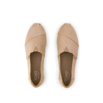 Womens Alpargata Plus Bronze Metallic Crosshatch Suede