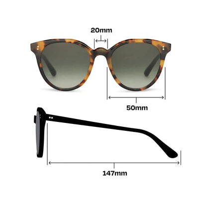 Aaryn Blonde Tortoise Handcrafted Sunglasses
