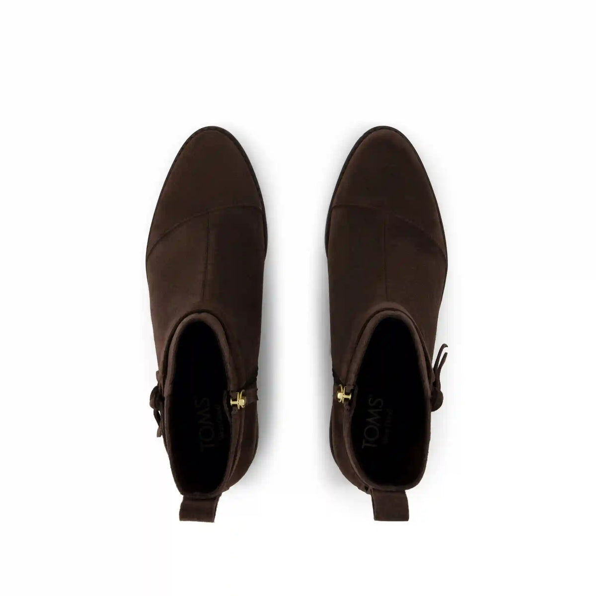 Womens Stacey Ankle Bootie Chocolate Brown Suede