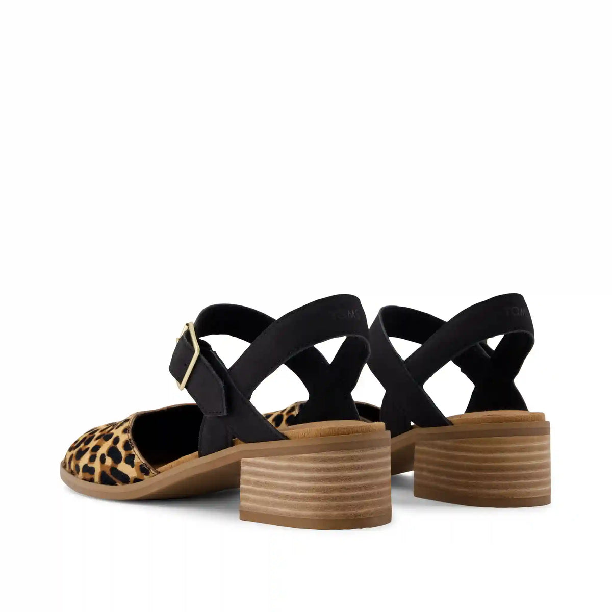 Womens Jaclyn Heel Leopard Print Hair