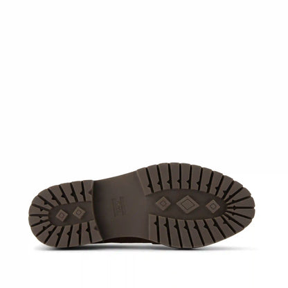 Cara Dark Brown Leather Loafer