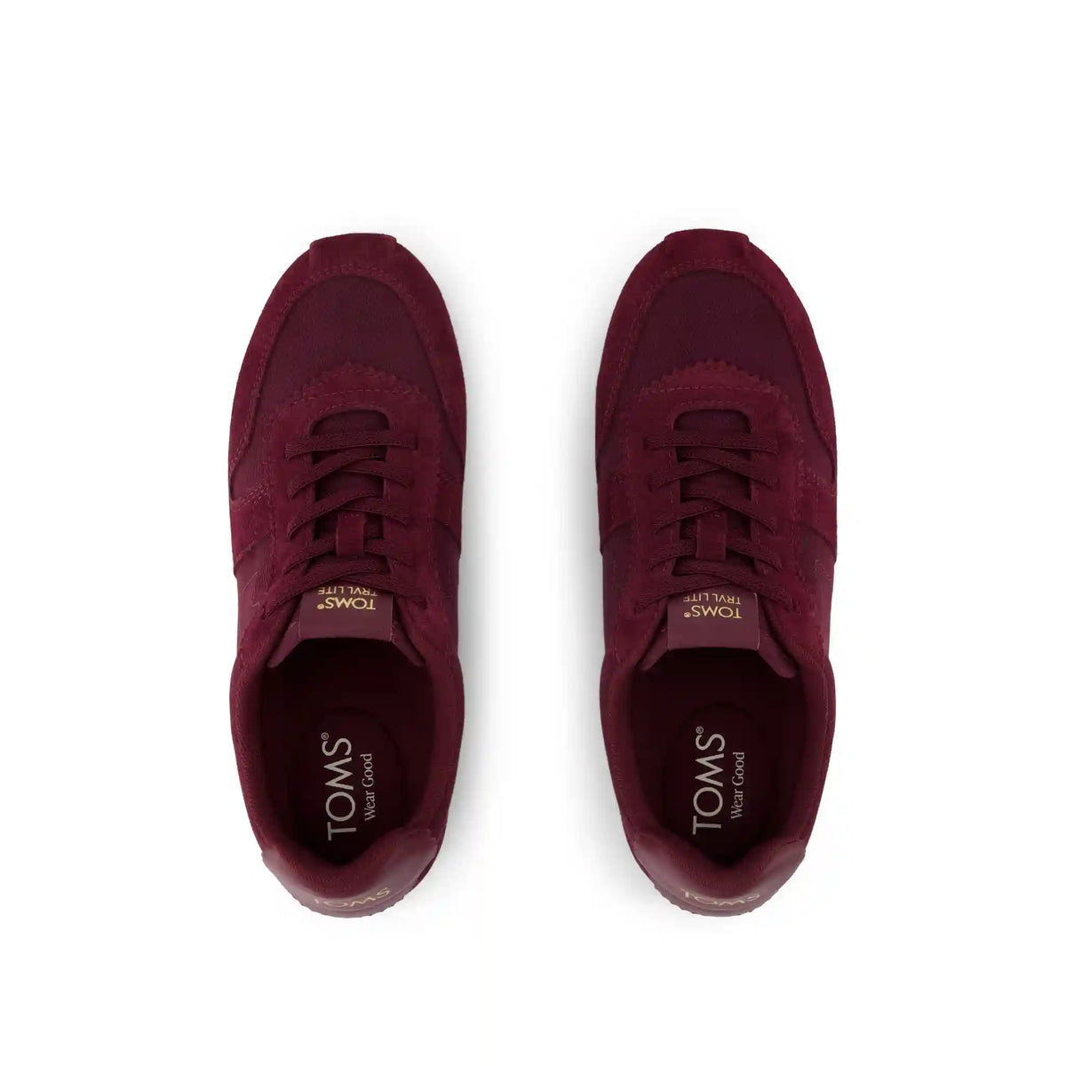 Womens TRVL Lite Palisade Sneaker Water Repellent Burgundy Vintage Twill