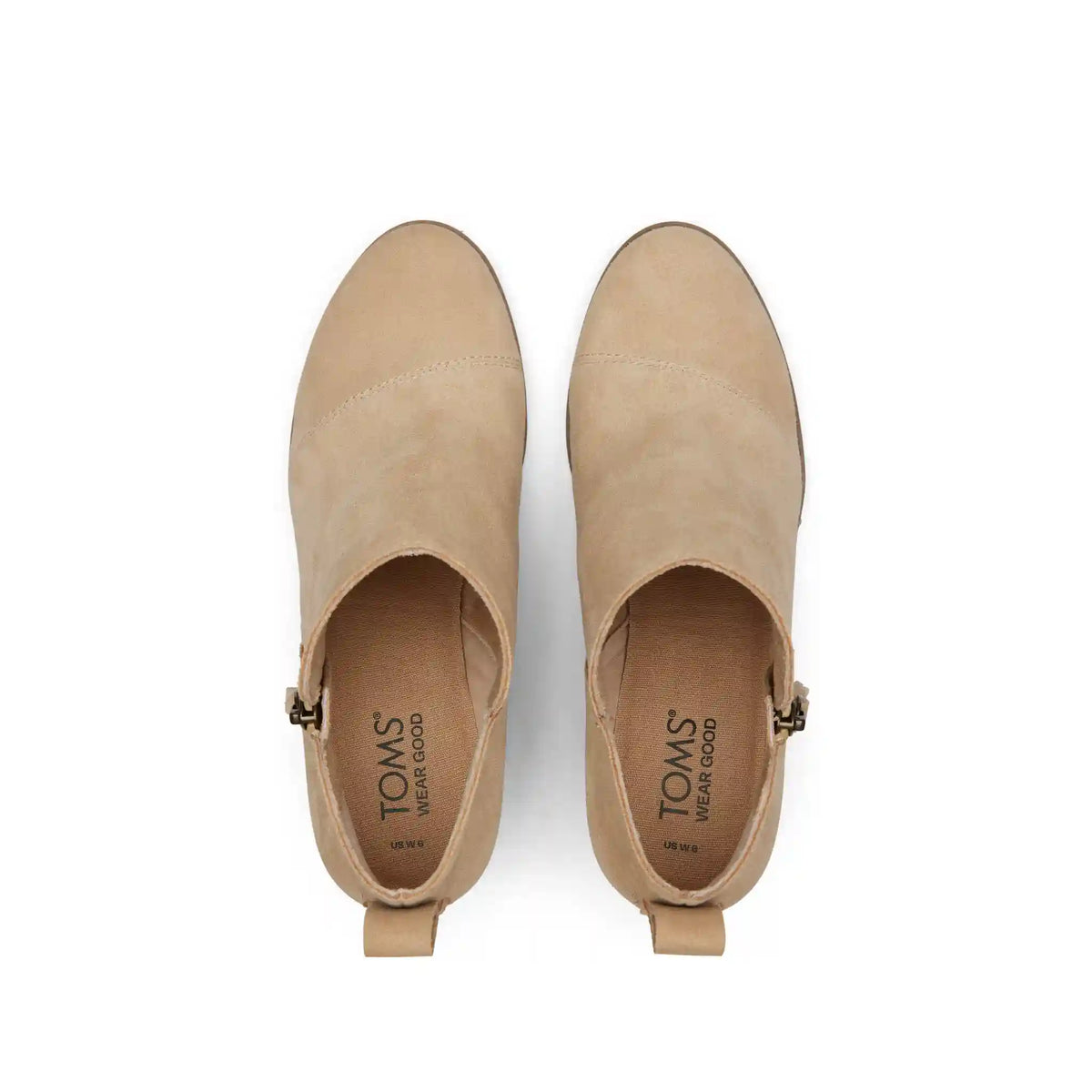 Goldie Oatmeal Suede Wedge Boot