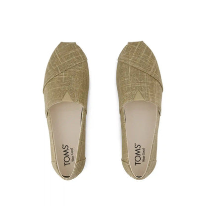 Womens Alpargata Classic Gold Shimmer Crosshatch