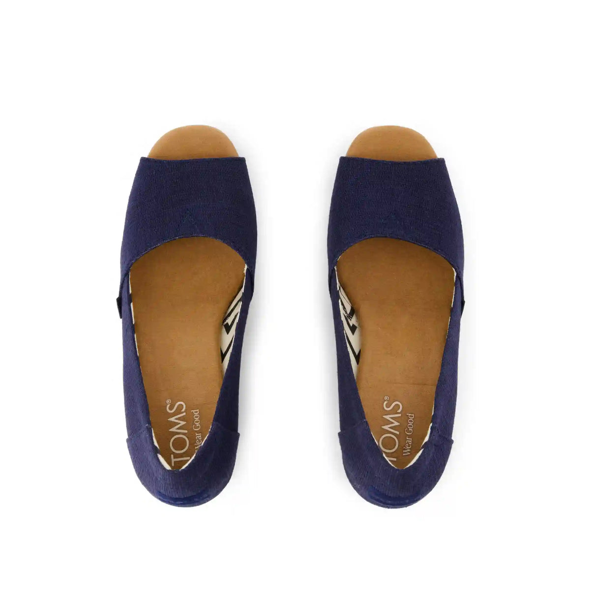 Womens Essential Wedge Navy Heritage Canvas