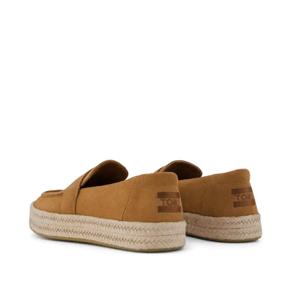 Womens Blakely Loafer Espadrille Brown Sugar Suede