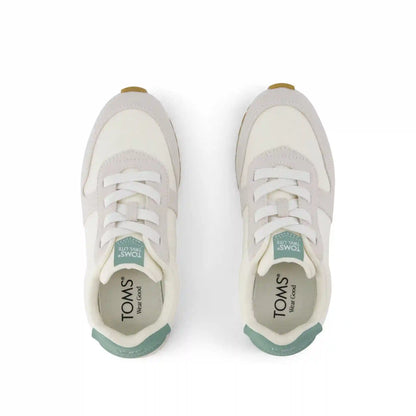 TRVL LITE Retro Runner Kids Sneaker Water Repellent Multi Egret Vintage Twill