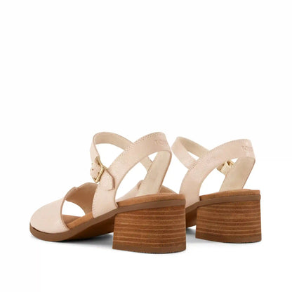 Womens Eloise Sandal Champagne Shimmer Suede