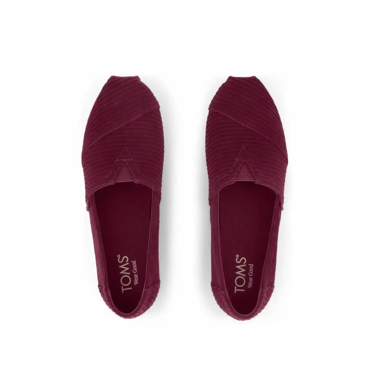 Womens Alpargata Classic Burgundy Cordurory