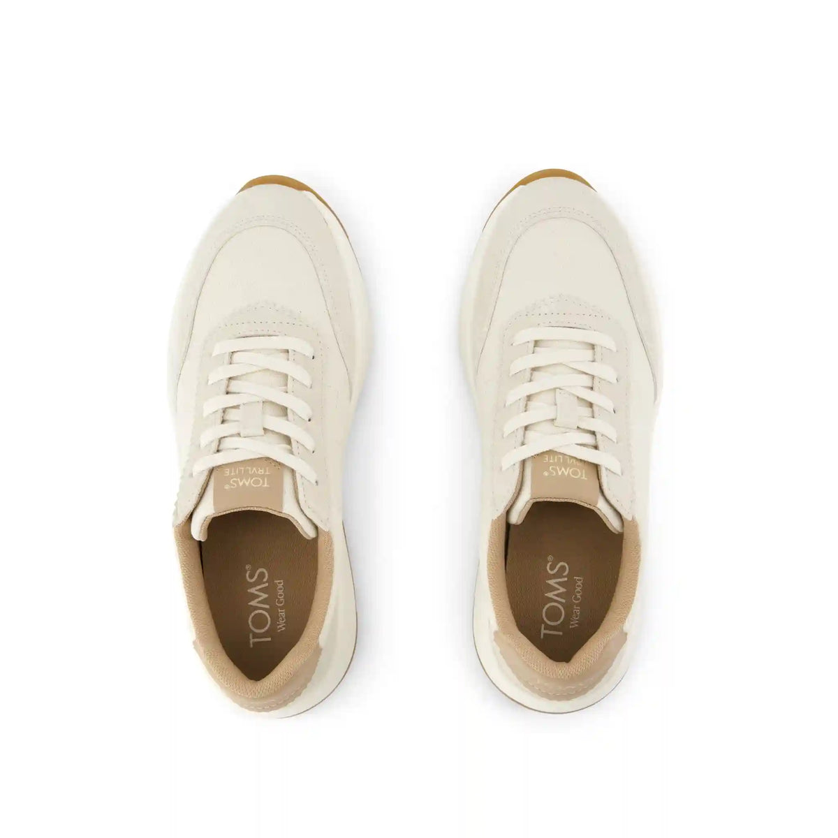 Womens TRVL Lite Wedge Sneaker Water Repellent Light Sand Vintage Twill