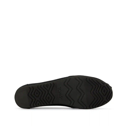 Womens Alpargata Ballet Flat All Black Heritage Canvas