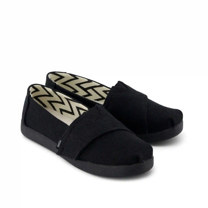 Alpargata Classic Kids Shoe Black and Black Heritage Canvas
