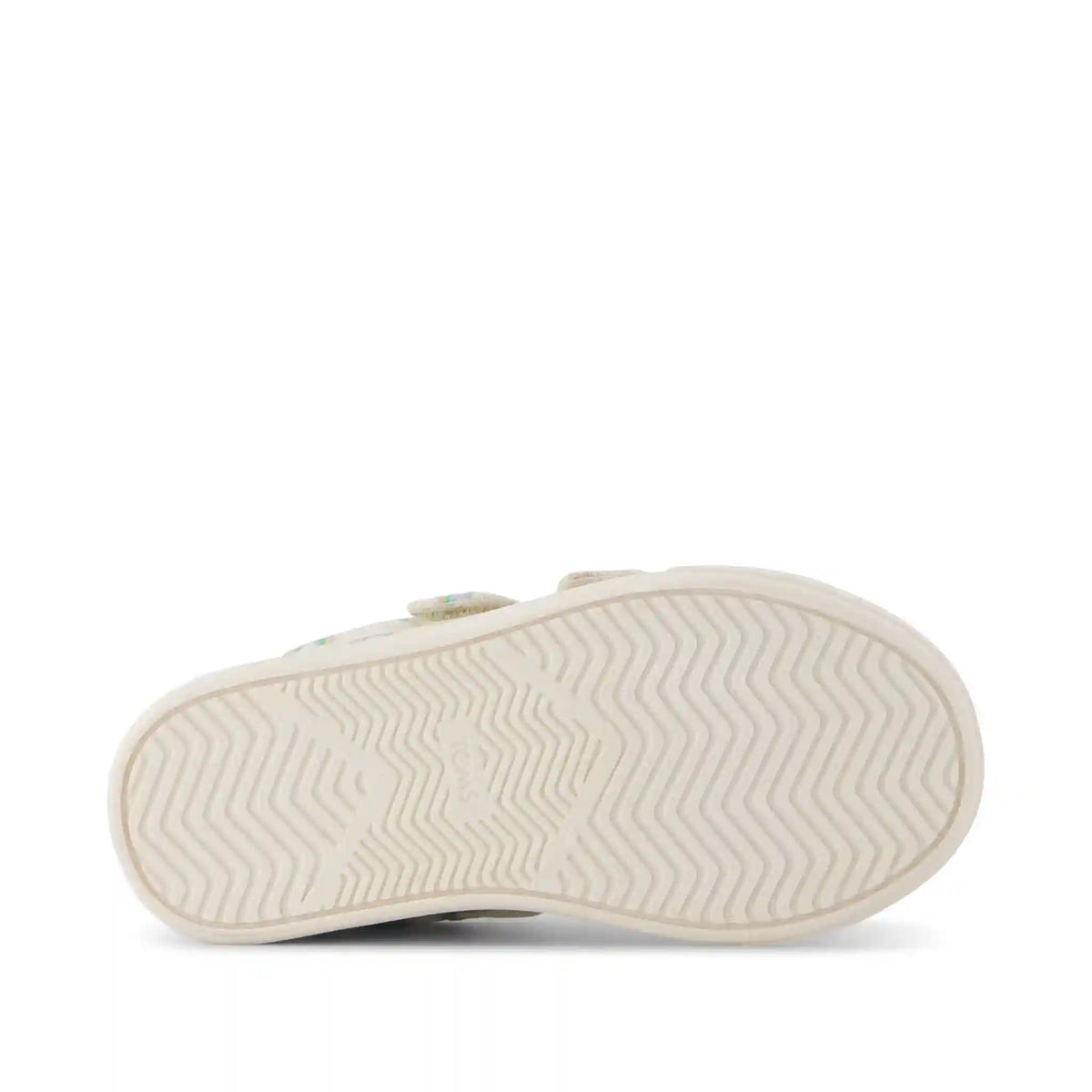 Cruz Double Strap Toddler Sneaker Egret Foil Rainbows