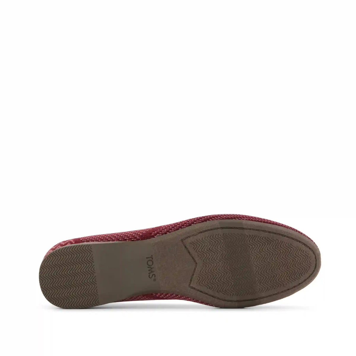 Womens Gemma Flat Burgundy Engineered Knit