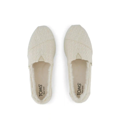 Womens Alpargata Plus Light Sand Metallic Faux Fur