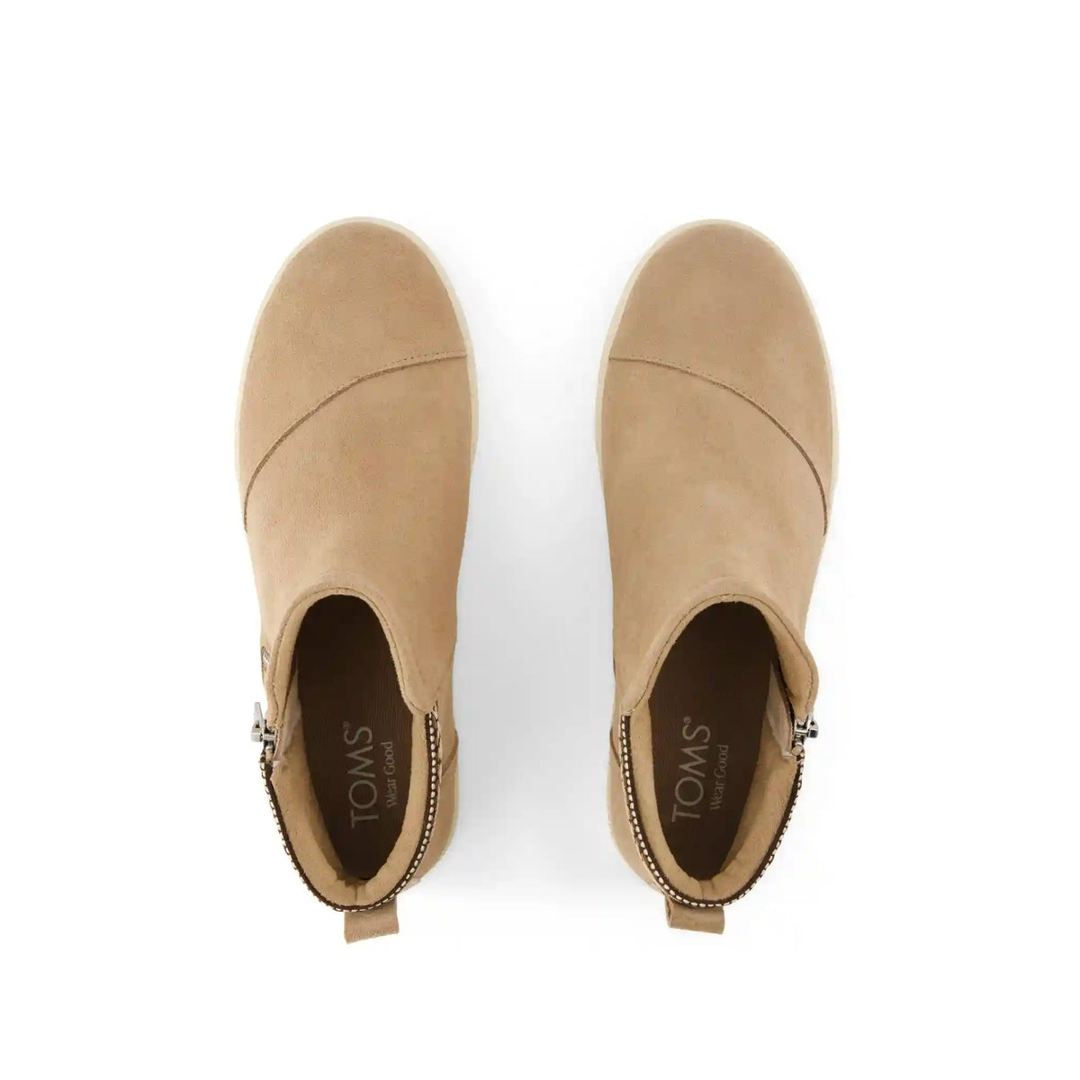 Womens Percy Mid Platform Sneaker Water Resistant Mid Taupe Suede