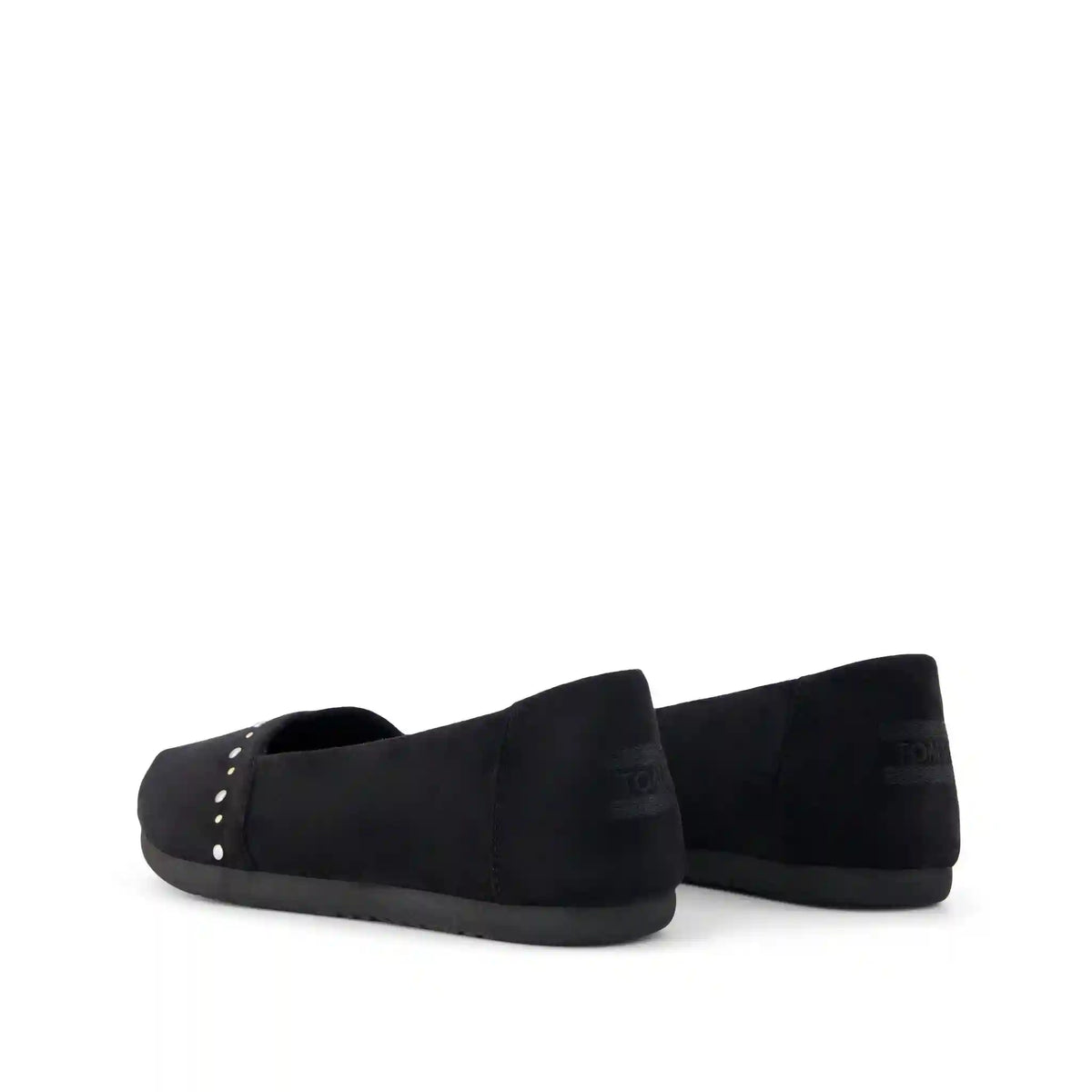 Womens Alpargata Ballet Flat Black Microsuede