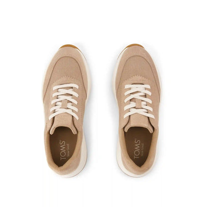 Womens TRVL Lite Wedge Sneaker Water Repellent Taupe Vintage Twill