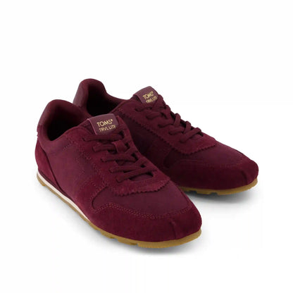Womens TRVL Lite Palisade Sneaker Water Repellent Burgundy Vintage Twill