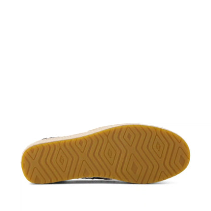 Womens Valencia Platform Espadrille Black Suede