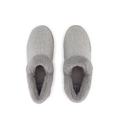 Womens Oslo Convertible Slipper Drizzle Grey Herringbone