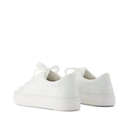 Womens Izzy Lace-Up Sneaker White Faux Leather