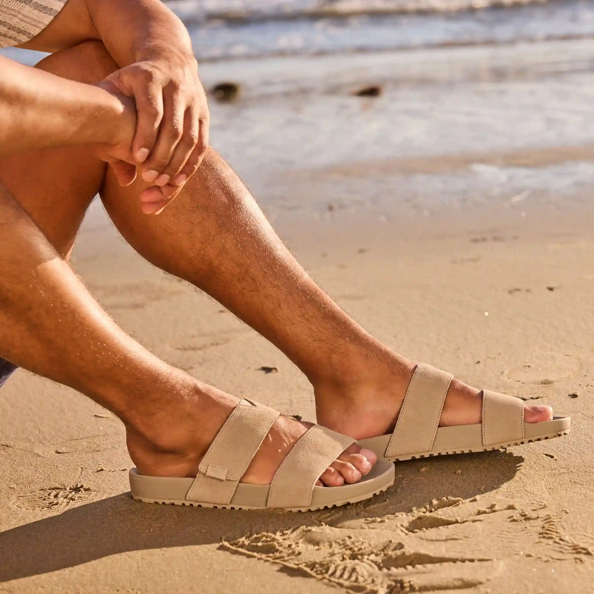 Mens Nico Sandal Dune Suede