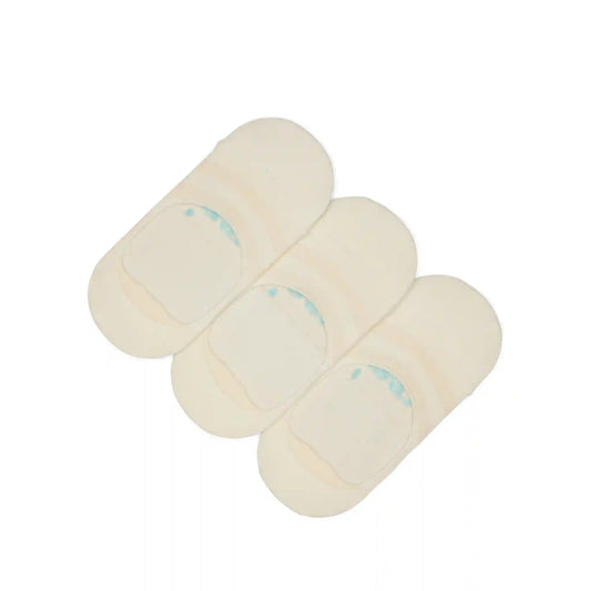 Classic No Show Socks Natural 3 Pack