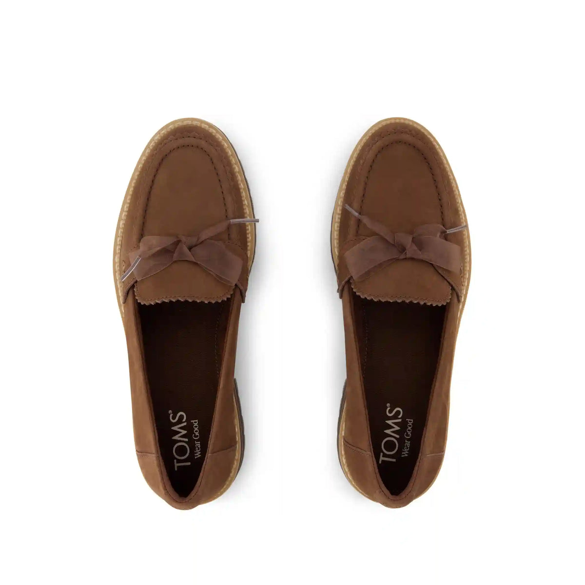 Womens Cara Bow Loafer Hot Cocoa Leather
