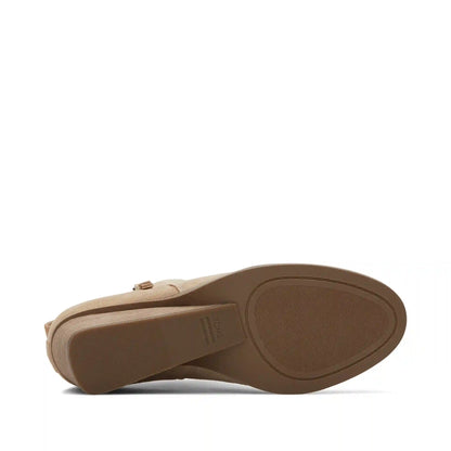 Goldie Oatmeal Suede Wedge Boot