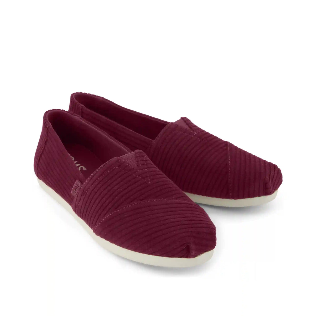 Womens Alpargata Classic Burgundy Cordurory