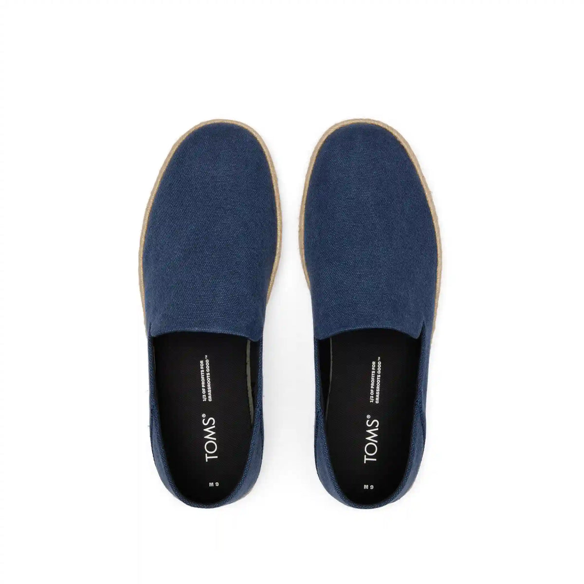 Santiago Loafer Navy Recycled Cotton Canvas